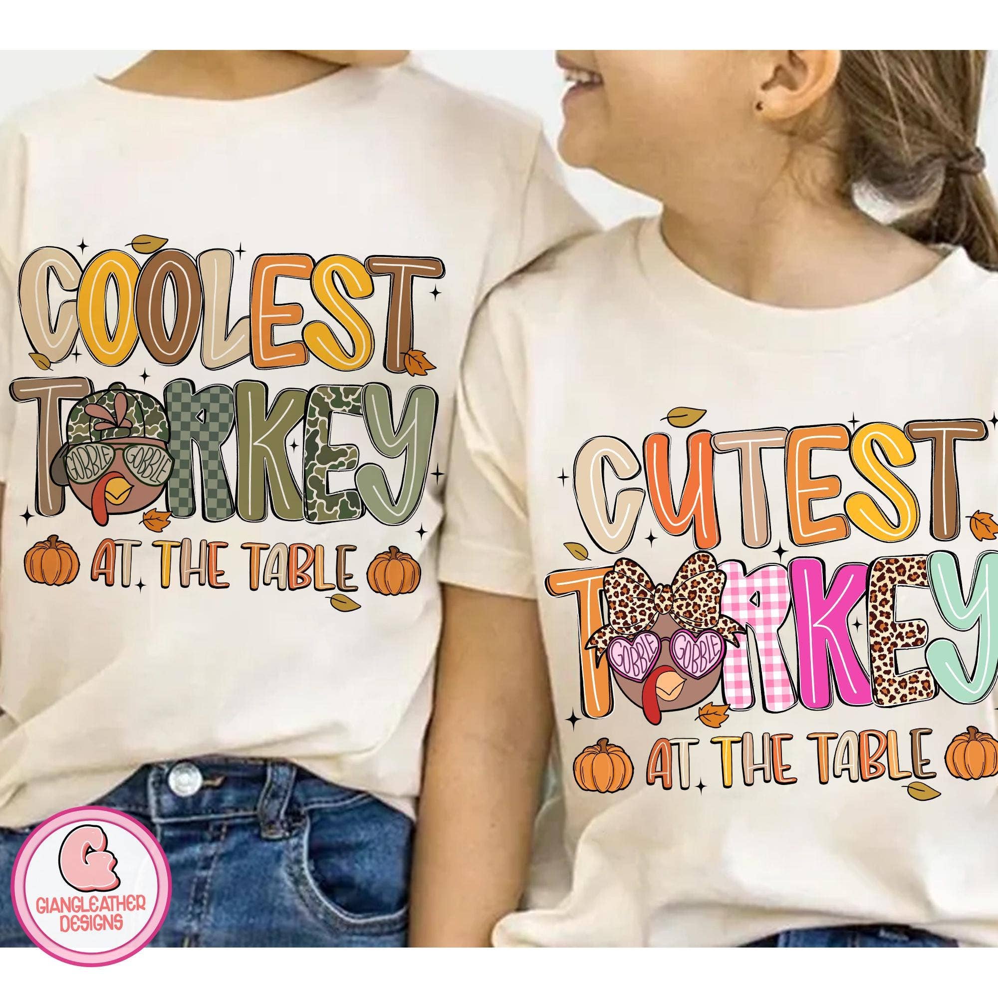 Gobble Gobble Kids Thanksgiving Shirt