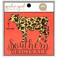 Decal/Sticker Leopard Print Cow 2223