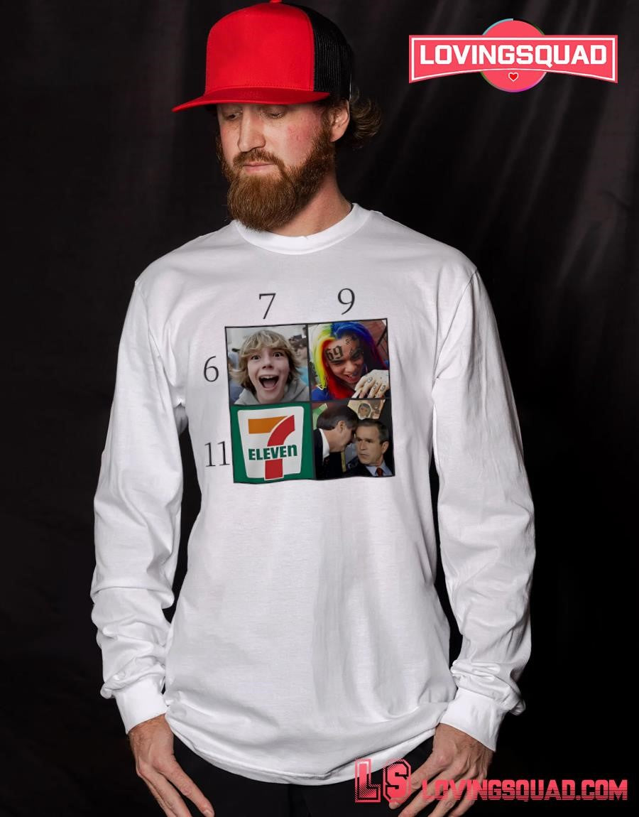 6 7 9 11 7-Eleven Meme Collage 69 T-shirt