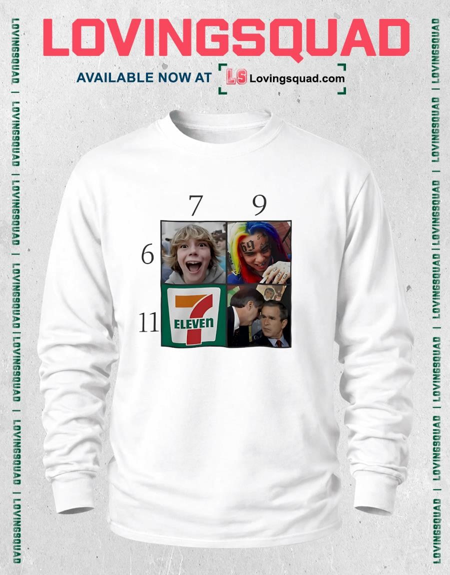 6 7 9 11 7-Eleven Meme Collage 69 T-shirt
