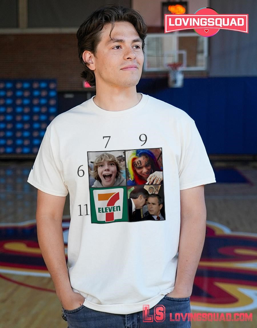 6 7 9 11 7-Eleven Meme Collage 69 T-shirt