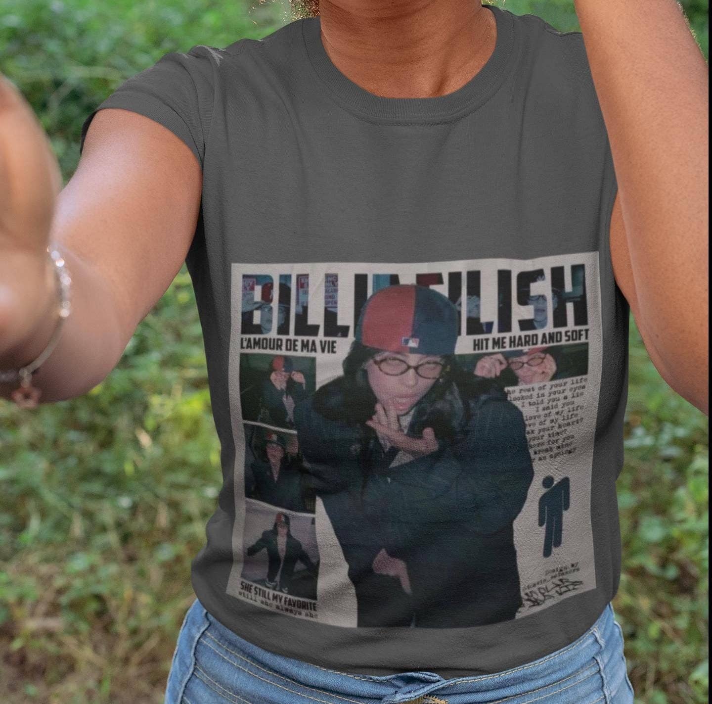 Hit Me Hard and Soft Graphic T-Shirt For Casual Wear
