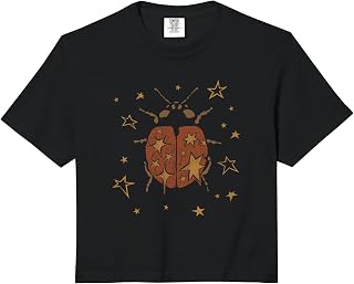 Whimsy Twee Ladybug y2k Grunge 2000s Alt Star Comfort Colors Crop Top
