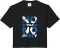 Scottish Banner Fan Scotland Flag Retro No Scotland No Party Comfort Colors Crop Top
