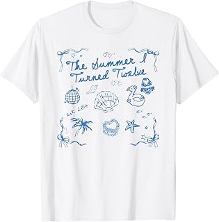 Summer I Turned Twelve Year Old Est 2014 12th Birthday T-Shirt