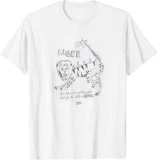 Napoleon Dynamite Liger Magic Notebook Drizzle Sketch T-Shirt