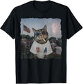 Patriotic Cat Smoking Sunglasses Meme Funny 4th of July T-Shirt