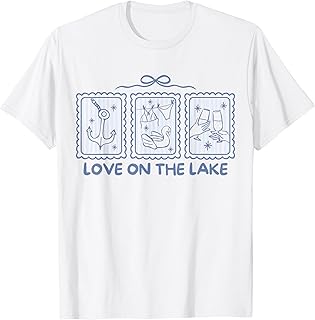 Love On The Lake Bachelorette Lakeside Party T-Shirt