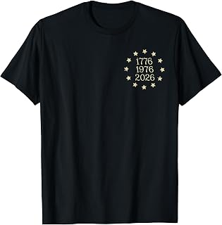 America Turns 250 I Turn 50 1976 50th Birthday 2 Sided T-Shirt