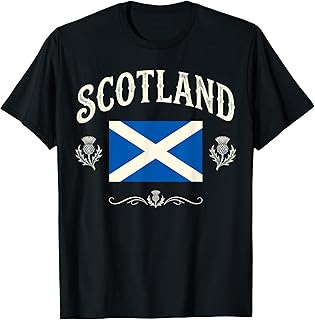 Scotland Scottish Men Kids Women Scottish Flag T-Shirt