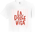 La Dolce Vita Italian Summer Coastal Graphic Comfort Colors Crop Top