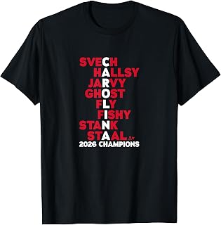 2026 Champs Names - Carolina Hockey T-Shirt