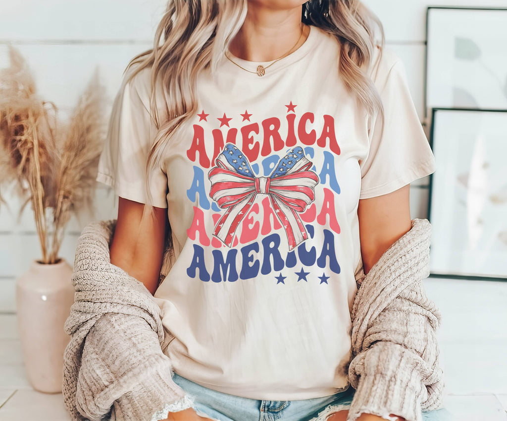 Coquette America Tee | Patriotic T Shirt | Usa Tee