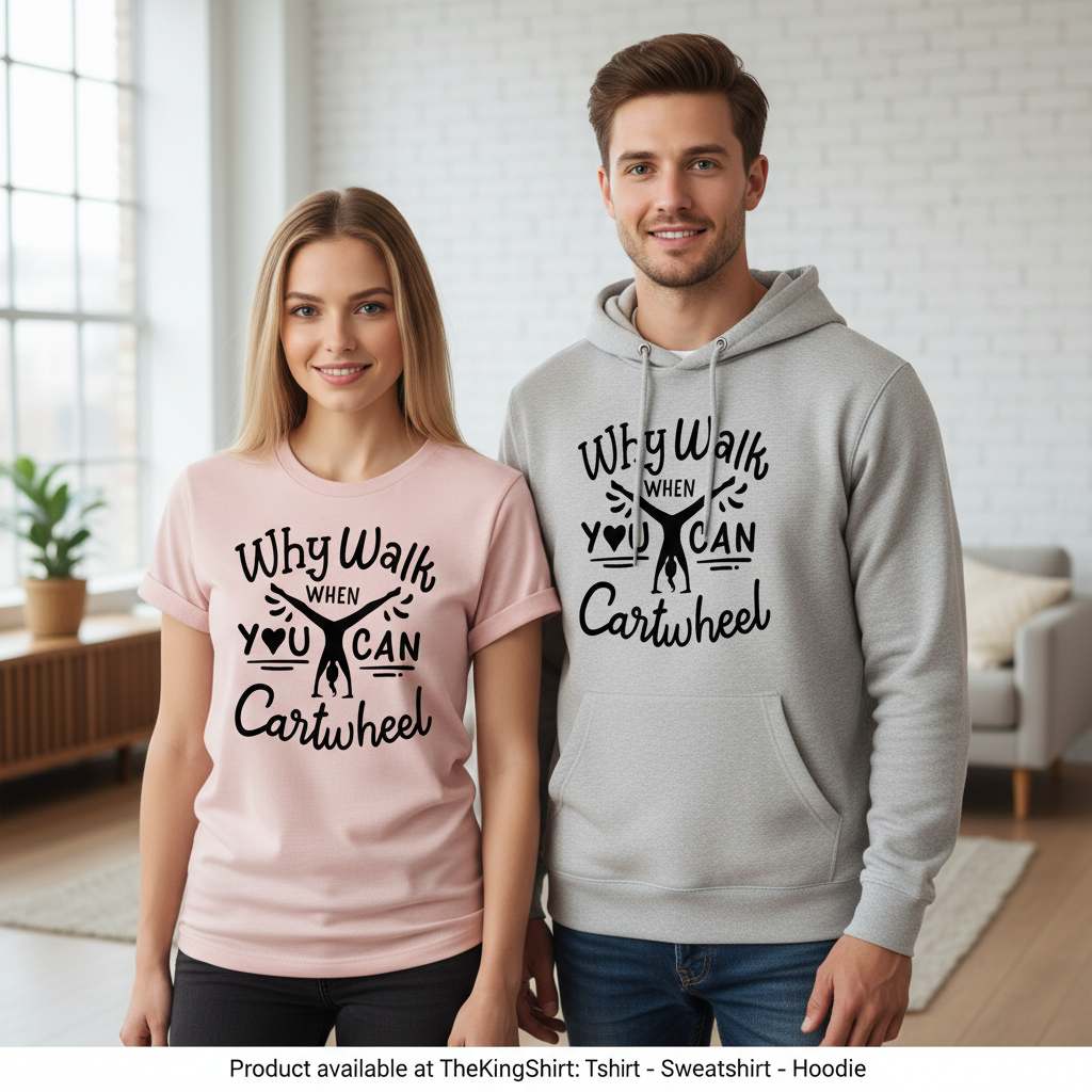 Cartwheel Shirt - Gymnastics Lover Tee - Gymnast Gift