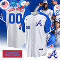 HOT Atlanta Braves City Connect Custom Baseball Jersey