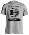 Vegas To Oakland Skull Football Fan Shirt