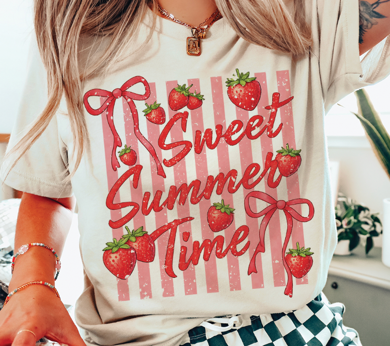 Sweet Summer Time Strawberry  - Cream Tee
