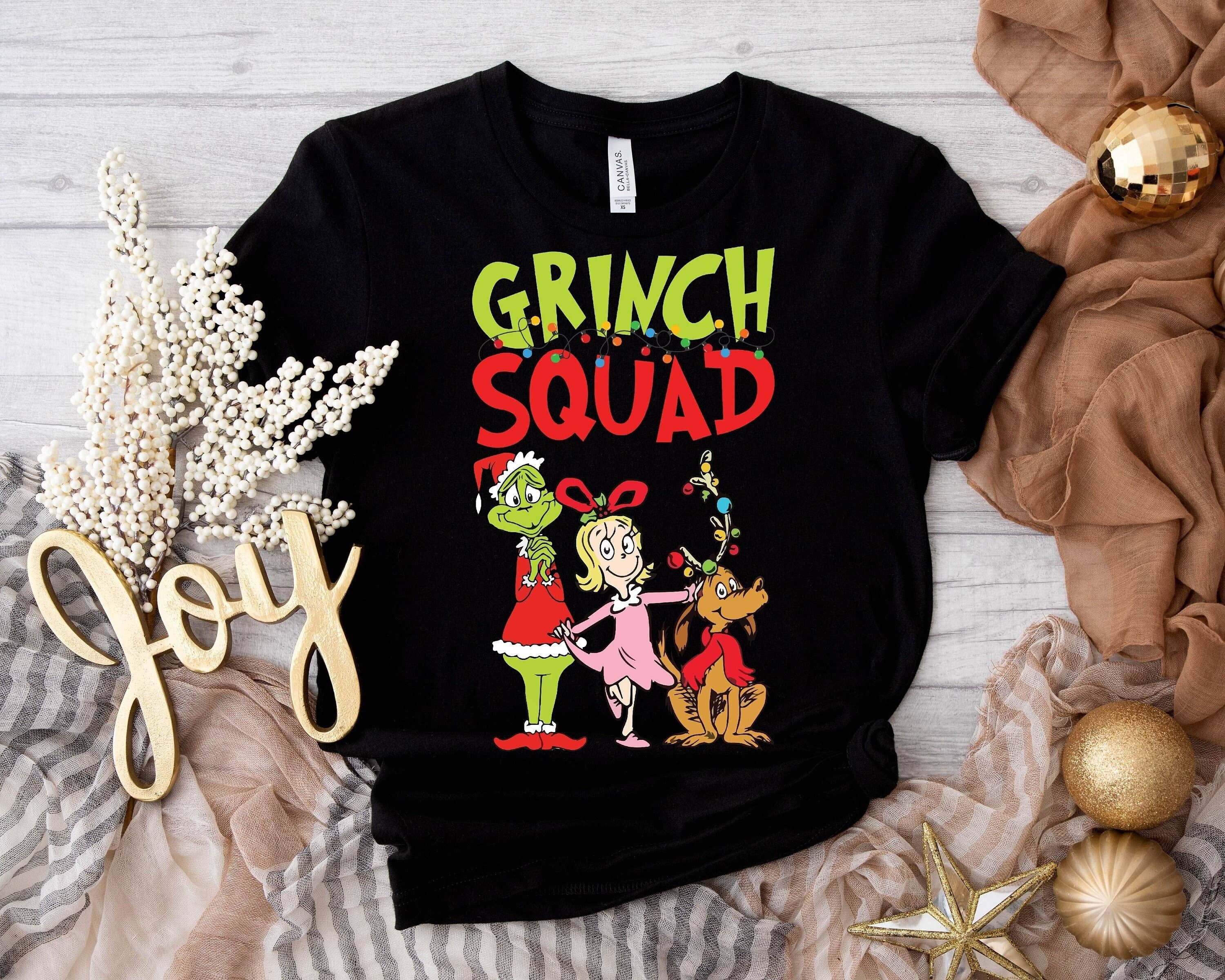 Grinch Squad Shirt  Retro Merry Grinchmas Funny Christmas Te