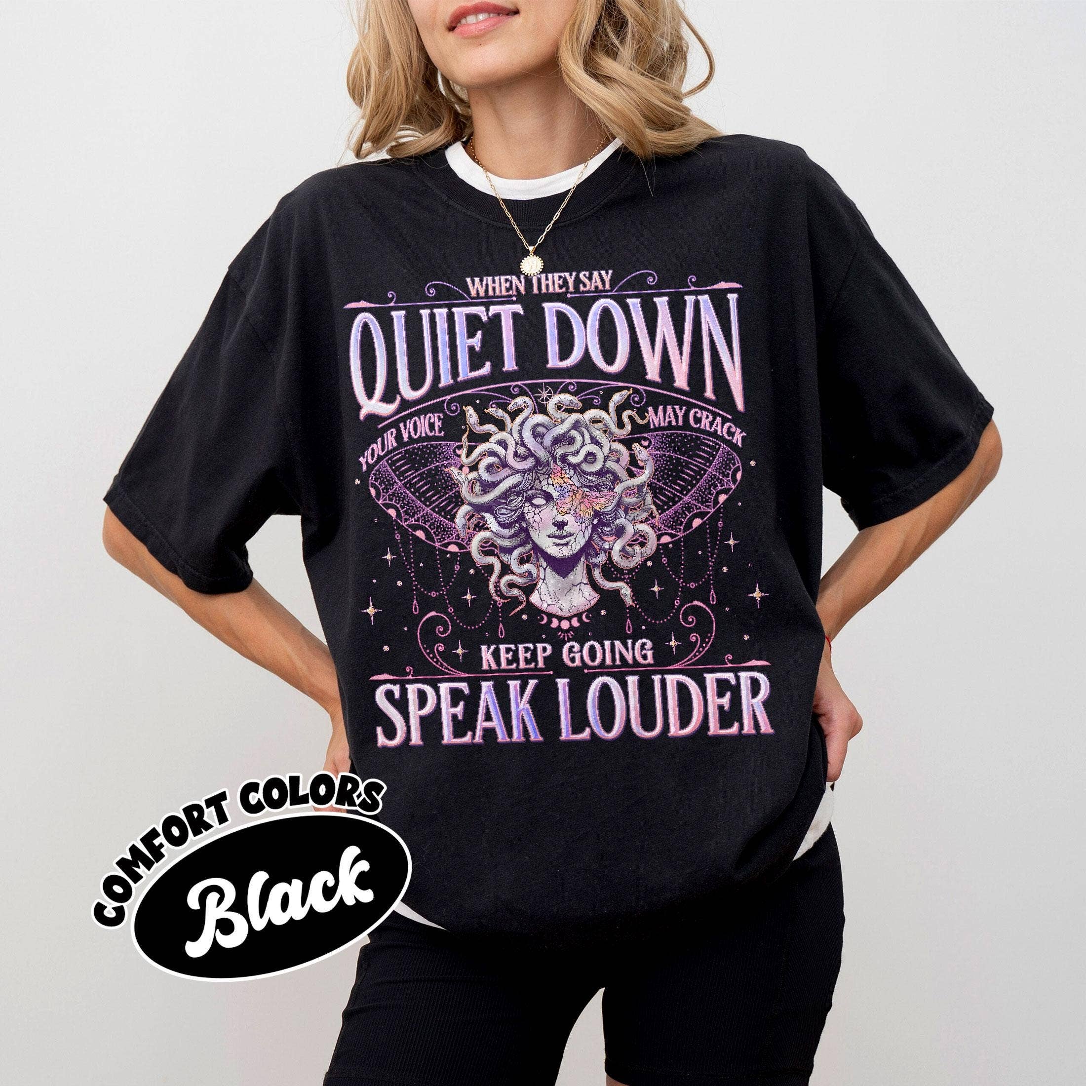 Feminist Resistance Speak Louder Women's Rights Tee