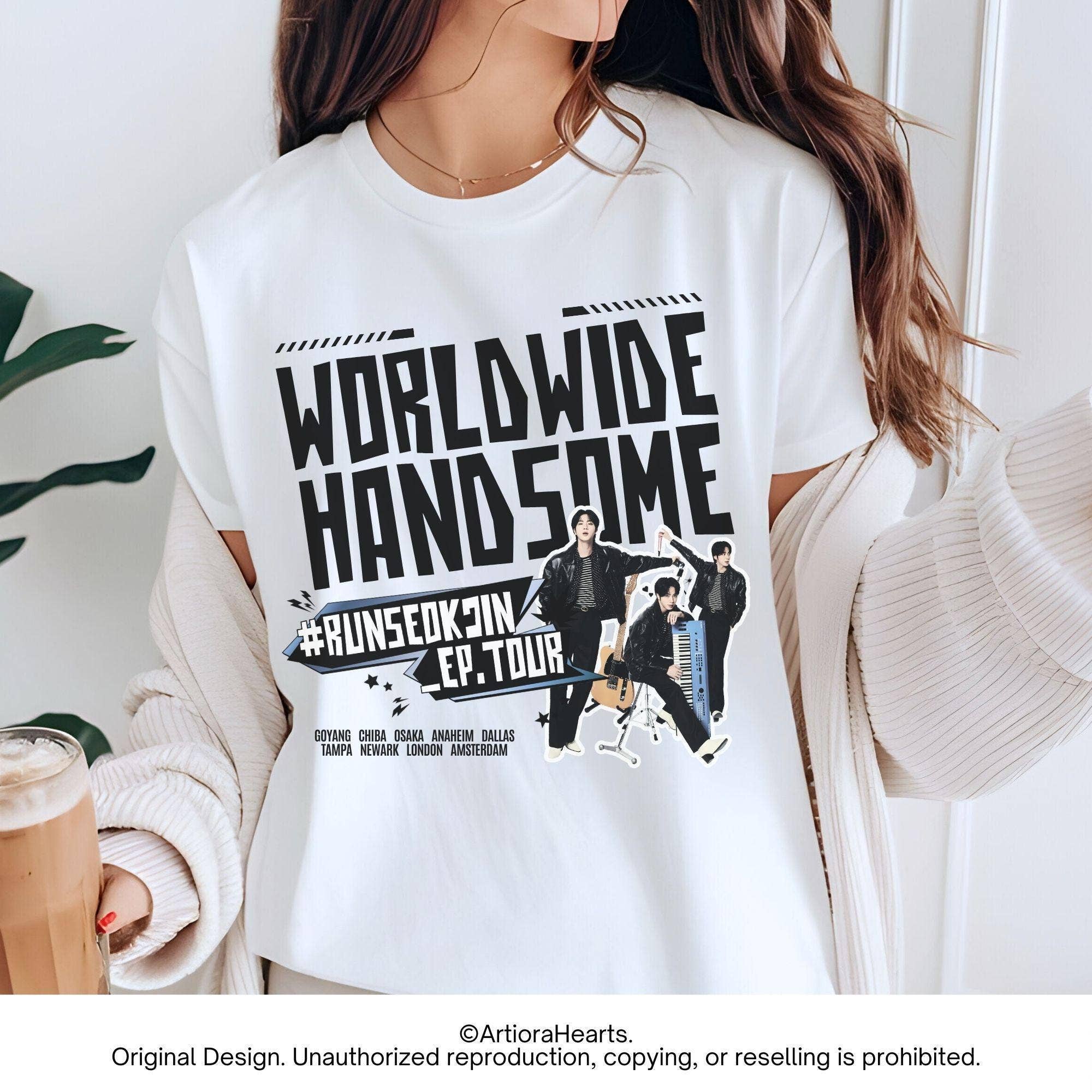 Worldwide Handsome Tour 2025 Bts Jin Concert Tee