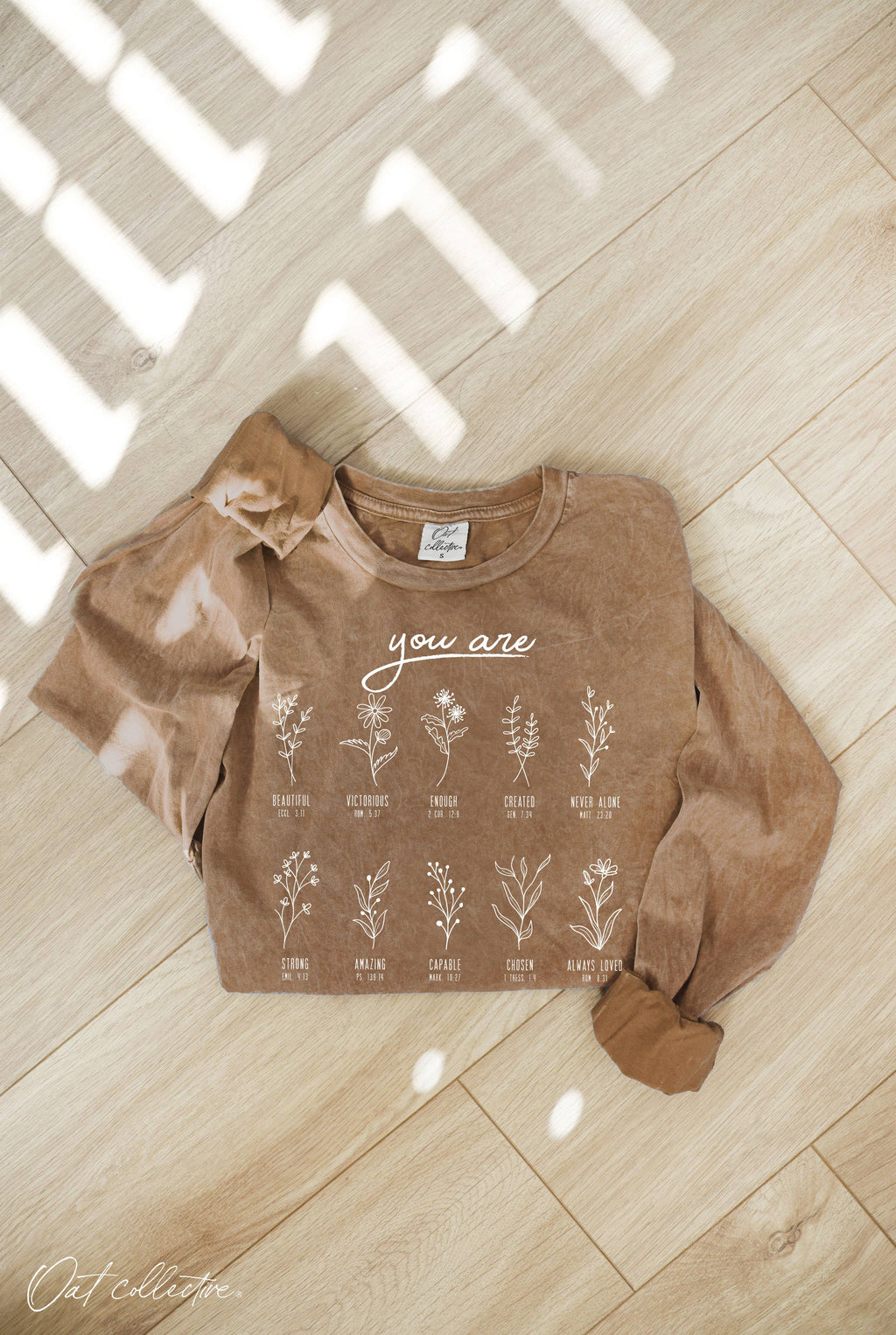 You Are Mineral Washed Long Sleeve Graphic