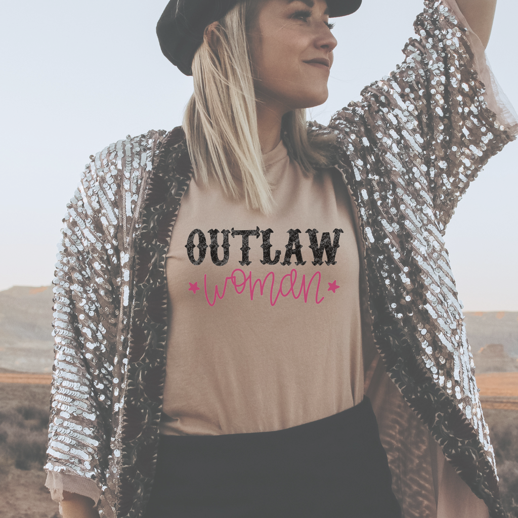 Outlaw Woman Western Country Graphic Tee