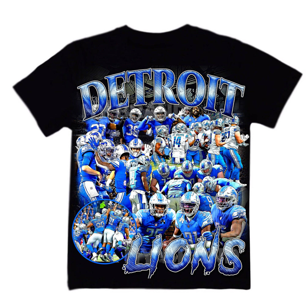 Vintage Detroit Football Team Classic Football Tee
