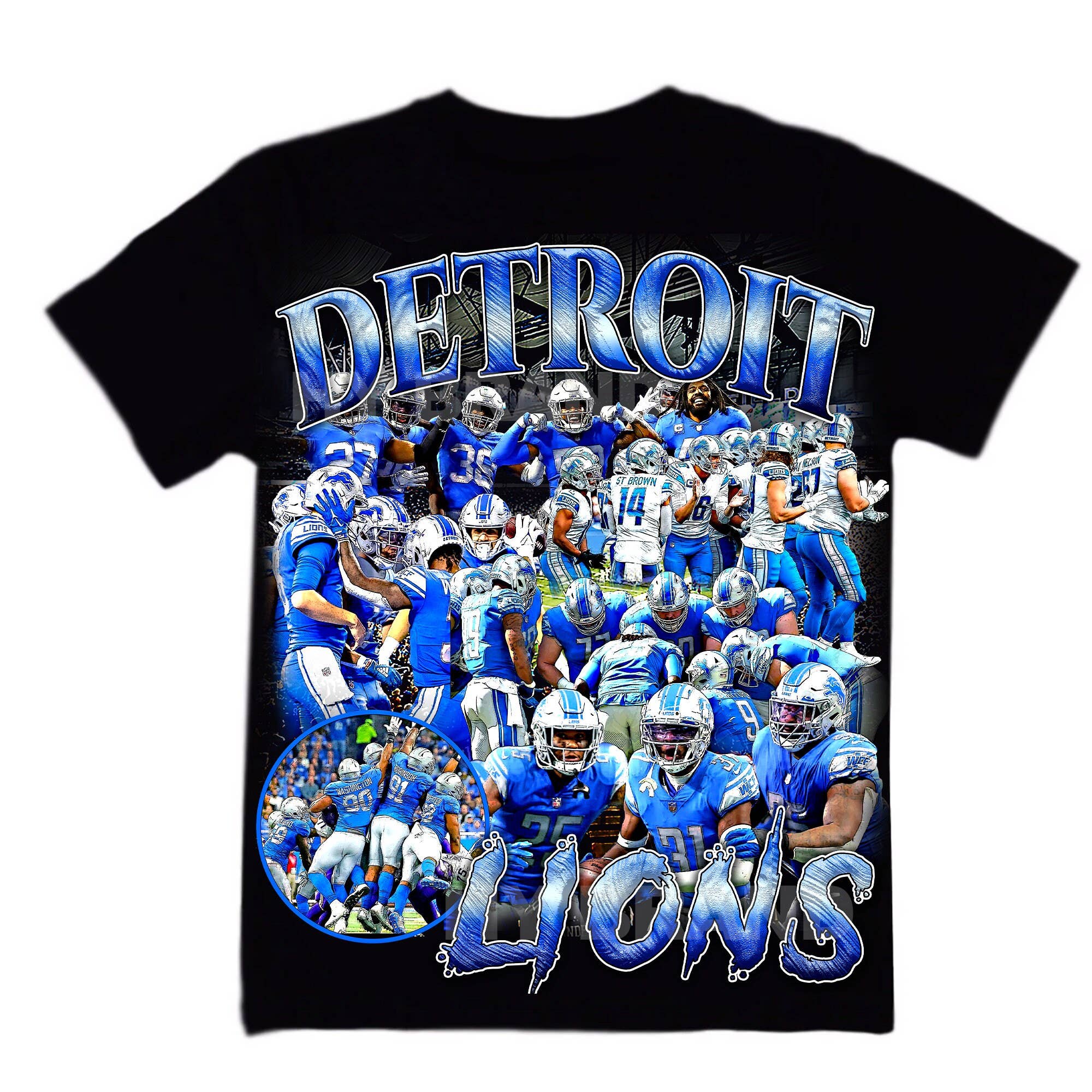 Vintage Detroit Football Team Classic Football Tee