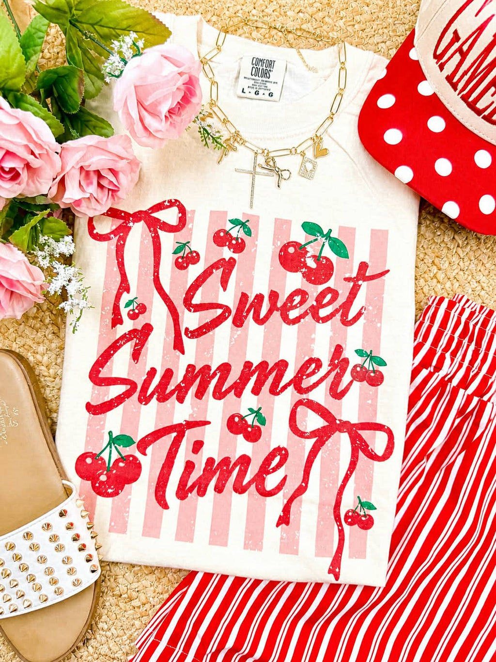 Sweeet Summer Time Cherries Tee