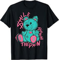 Ultra Pink Teal Aqua Black Graphic Match T-Shirt