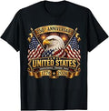 250th Anniversary Eagle 250 Years Freedom USA 4th of July T-Shirt