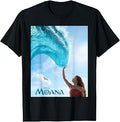 Moana Live-Action Movie 2026 Ocean Wave & Logo Poster T-Shirt