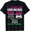leveled Up to Big Sister Again 2027 Promoted to Big Sister T-Shirt