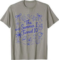 The Summer I Turned 10 Tropical Beach Birthday T-Shirt