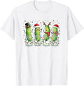 Cute Dancing Pickle Christmas Funny Festive Dill Lover T-Shirt