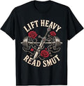 Fun Lift Heavy Read Smut Gym Romance Reader Fitness Bookworm T-Shirt