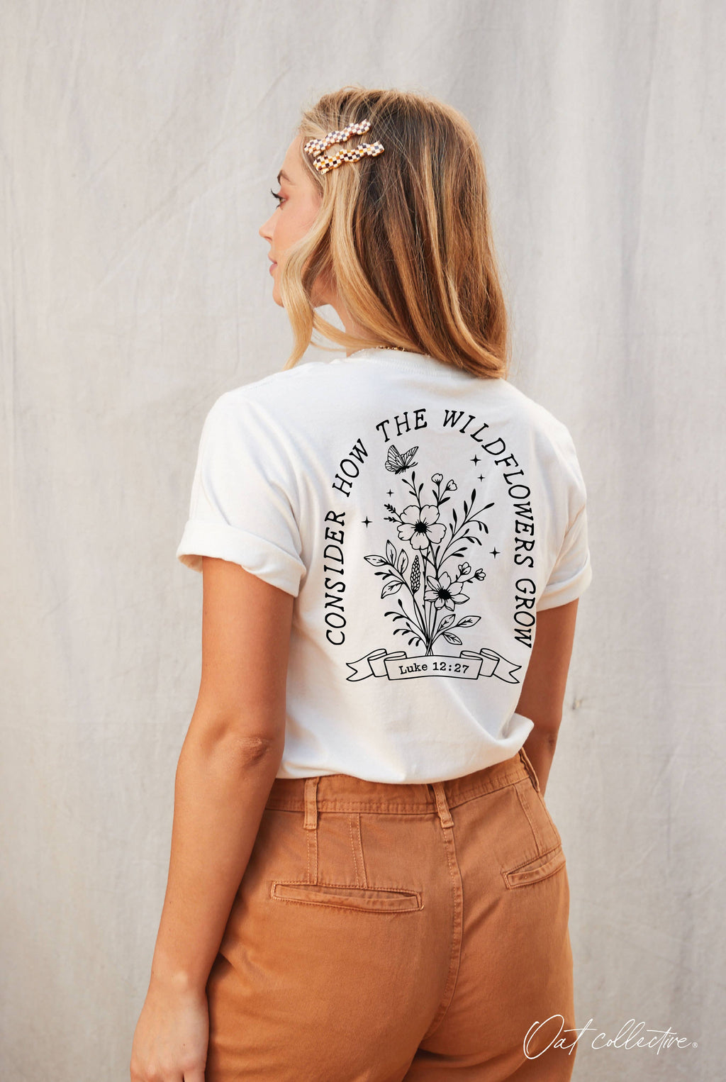 Wildflowers Grow  Front and Back Graphic T-Shirt