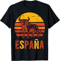 Spain Bull Retro Sunset Vintage Travel T-Shirt