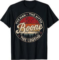 Vintage The Men The Myth Boone Legends Gift for Men Women T-Shirt