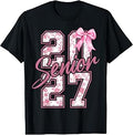 Senior 2027 Class of 2027 Coquette Bow Graduation 2027 Girls T-Shirt