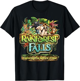 VBS 2026 Rainforest Falls Nature of God Bible School Camp T-Shirt