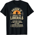 Vintage Prison is Perfect for Liberals Quote for Men Women T-Shirt