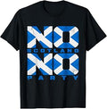 Scottish Fan Scotland Flag Retro No Scotland No Party T-Shirt
