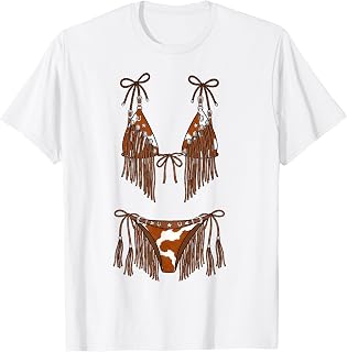 Summer Vacation Bikini Cowgirl Western Funny Hawaii Beach T-Shirt