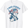 Two Fiddy 4th of July George Washington 250 Funny T-Shirt