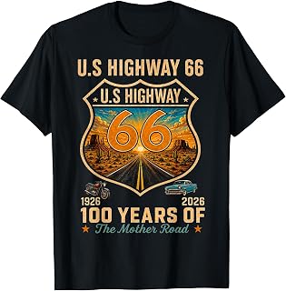 Vintage Highway 66 Mother Road Anniversary100 Years US T-Shirt