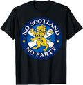 No Scotland No Party 2026 with Flags T-Shirt