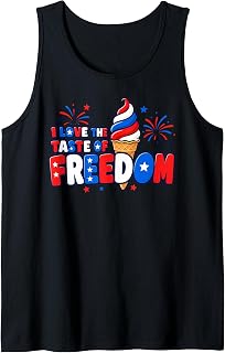 I Love The Taste of Freedom Couples Matching 4th of July Tank Top