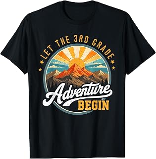 Let the 3rd Grade Adventure Begin Back to School Teacher Kid T-Shirt