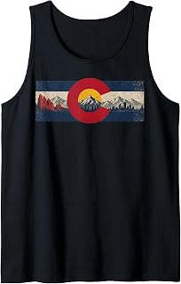 Vintage Colorado State Flag Design Tank Top